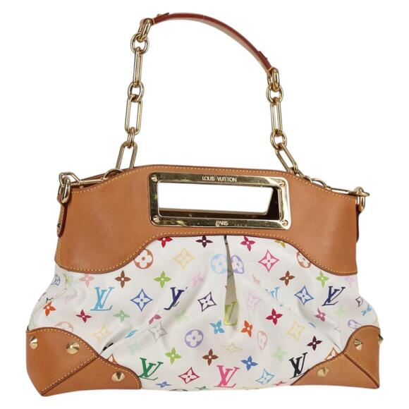 LOUIS VUITTON Monogram Multicolor Judy MM Bag White M40255 - Picture 1 of 16